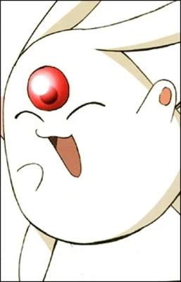 Mokona Modoki — pequena criatura redonda com orelhas longas e gema vermelha na testa, mascote do grupo CLAMP